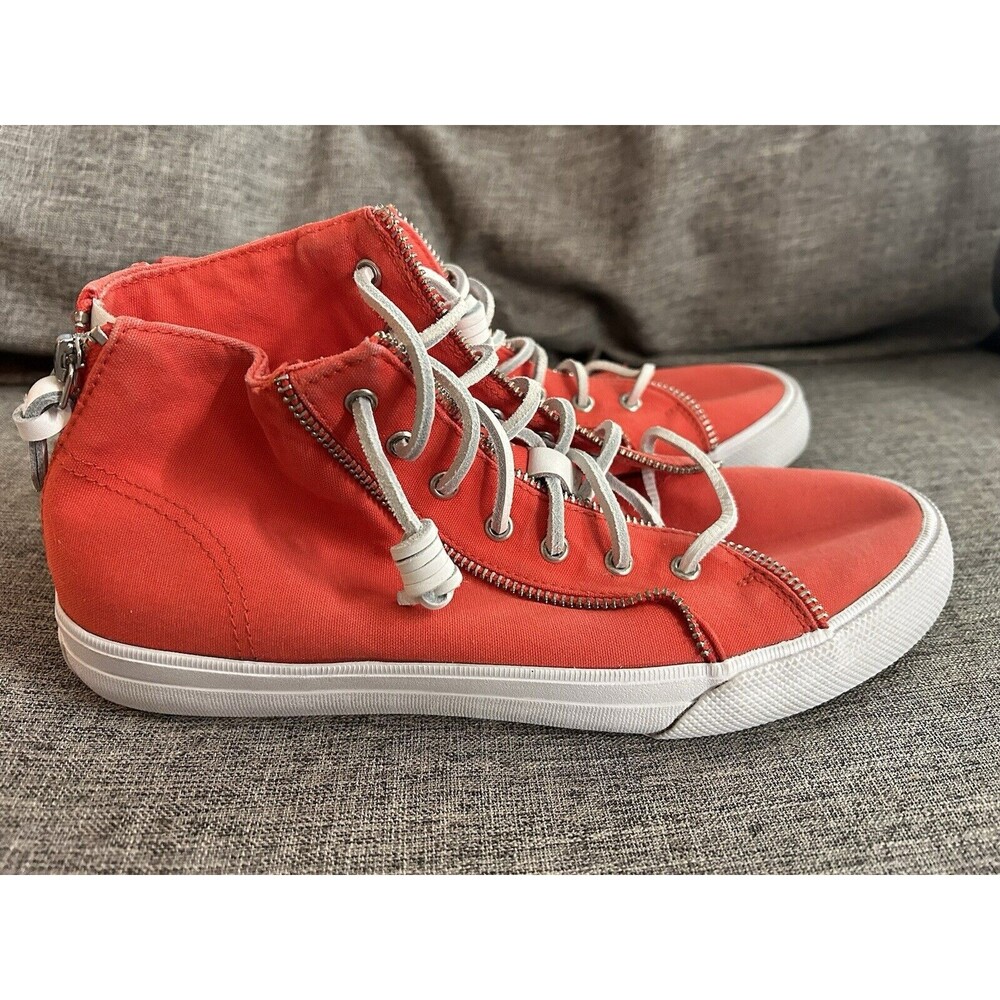 Sperry X Rebecca Minkoff High Top Sneaker Womens Size 10 Coral